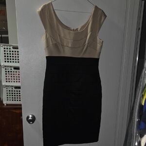 Maggy London Two-Tone Mini Dress